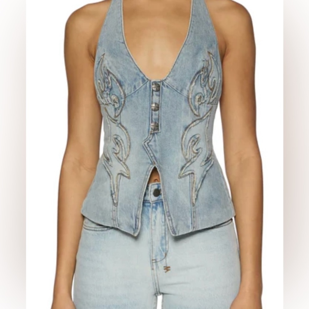 Ksubi Halter Patch Top